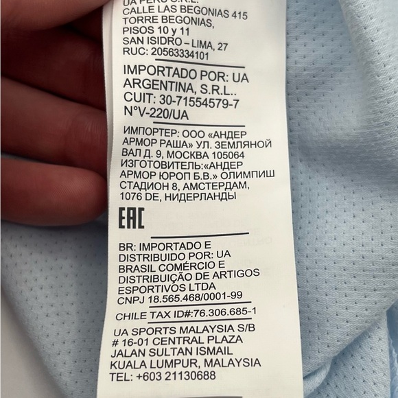 Under Armour Light Blue V-neck long sleeve with cut out back - Medium- NWT - Picture 10 of 10